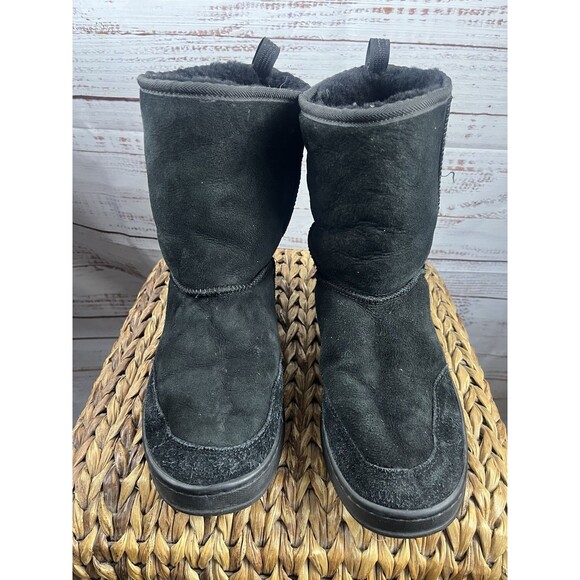 L.L. Bean | Shoes | Womens Mountainside Boots Mid  LL BEAN Women\'s Mountainside Leather Sherpa Boots Mid Fleece Lined 9 Medium